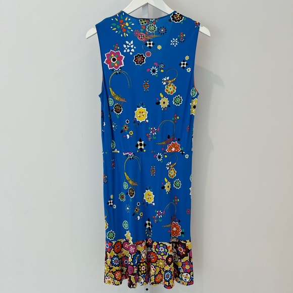 EMILIO PUCCI BLUE GRASSHOPPER DRESS MODEL 61RG53 SIZE IT 44 / US 10 NWTS! - Picture 7 of 15